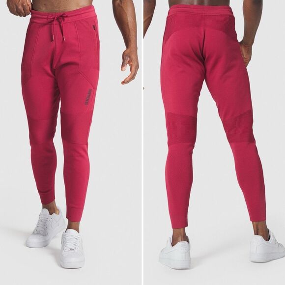 Gymshark Other - Gymshark RARE True Knit Joggers in Burgundy Red Size M
